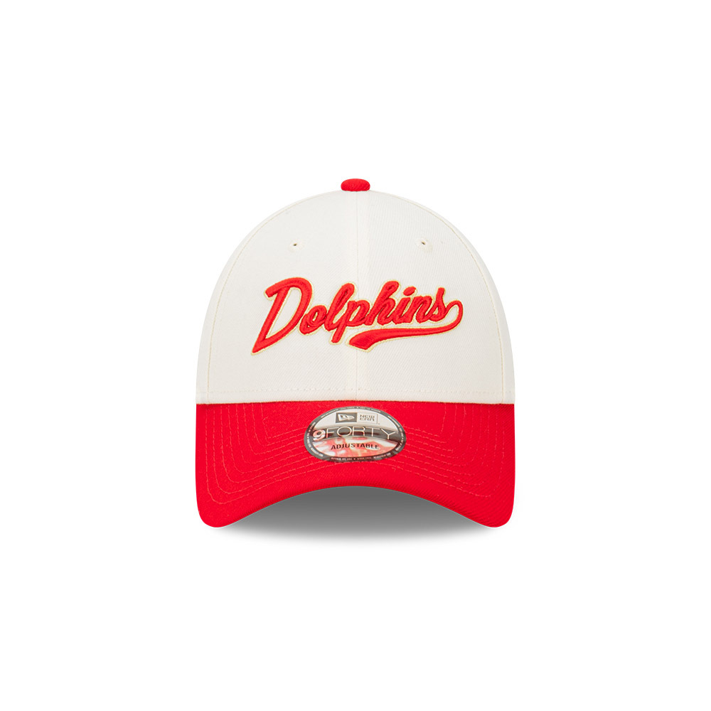 New Era The Dolphins 9Forty Two Tone Script Beige OSFM_22832