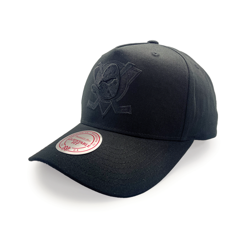 [197932519004] Mitchell & Ness Anaheim Ducks MVP Team Logo Black OSFM
