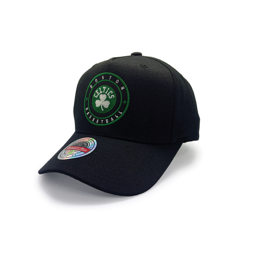 [197932659793] Mitchell & Ness Boston Celtics NBA Circle Patch Black OSFM MNBC23147