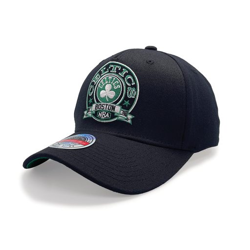 [198293655011] Mitchell & Ness Boston Celtics NBA Emblem MVP Black/Green OSFM MNBC3115