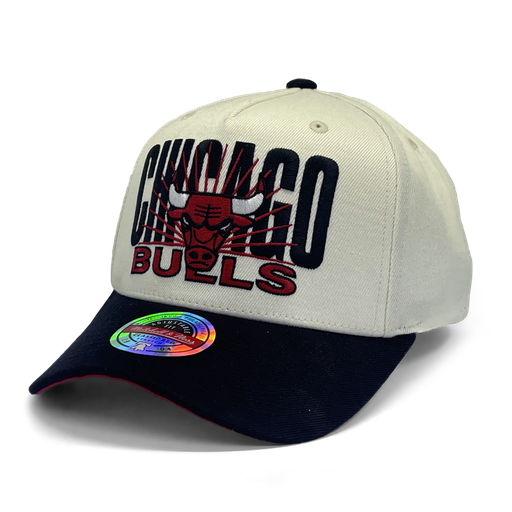 [198733474172] Mitchell & Ness Chicago Bulls MVP Post Up Vintage White OSFM