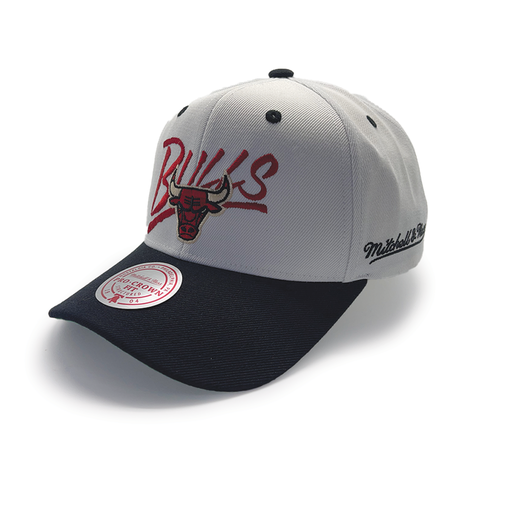 [197932381304] Mitchell & Ness Chicago Bulls NBA Classic Red Blaze Script White/Black OSFM MNCG2098