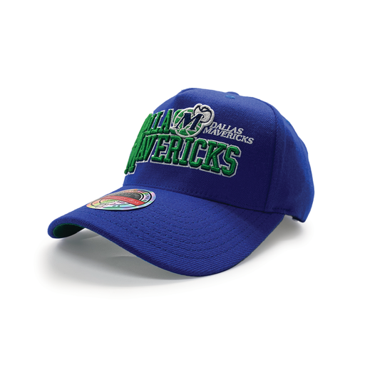 [197507374670] Mitchell & Ness Classic Red Dallas Mavericks NBA Interlocked Blue OSFM MNDM22018