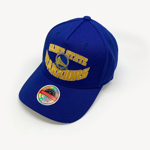 [196945586140] Mitchell & Ness Classic Red Golden State Warriors Lay Up NBA Royal/Yellow OSFM MNGW22353