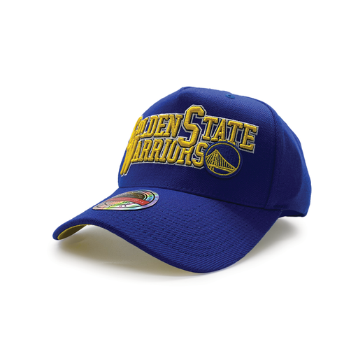 [197507374724] Mitchell & Ness Classic Red Golden State Warriors NBA Interlocked Blue OSFM MNGW23022