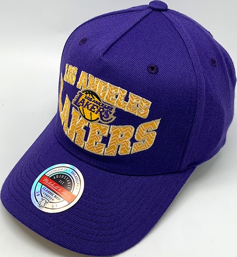 [196945586164] Mitchell & Ness Classic Red Los Angeles Lakers Lay Up NBA Purple/Yellow OSFM MNLL22353