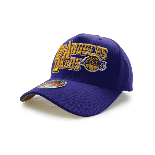 [197507374731] Mitchell & Ness Classic Red Los Angeles Lakers NBA Interlocked Purple OSFM MNLL23022