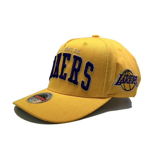 [196945457891] Mitchell & Ness Classic Red Los Angeles Lakes Team Colour NBA Yellow OSFM MNLL22367