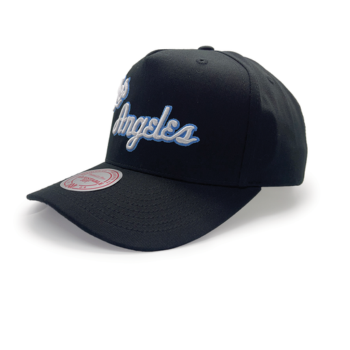 [197932520215] Mitchell & Ness Los Angeles Lakers MVP Team Colour Wordmark Black OSFM