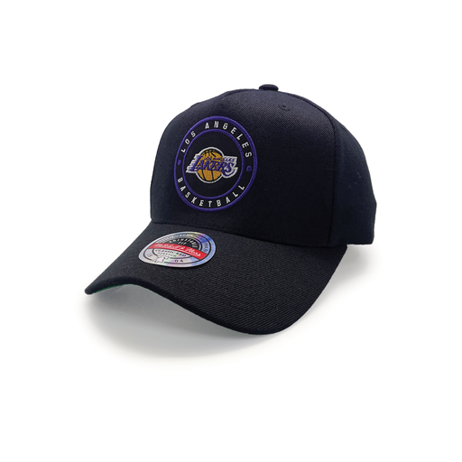 [197932659847] Mitchell & Ness Los Angeles Lakers NBA Circle Patch Black OSFM MNLL23147A