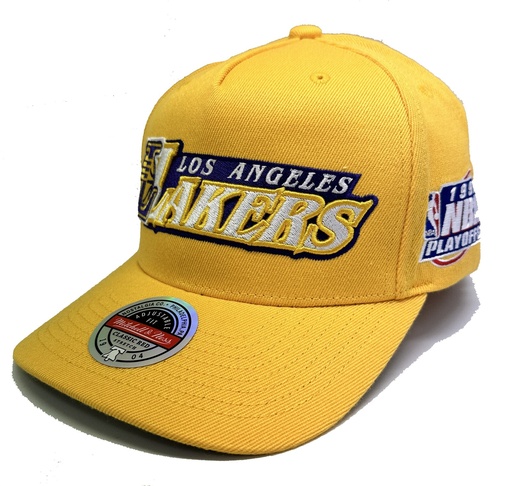 [196945956851] Mitchell & Ness Los Angeles Lakers NBA OH Word Yellow OSFM MNLL21105