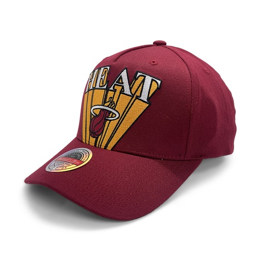[198293605351] Mitchell & Ness Miami Heat MVP Buzzer Beater Red OSFM