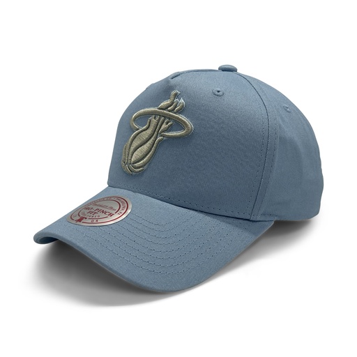 [198293014054] Mitchell & Ness Miami Heat Pro-Crown Seasonal Core Light Blue OSFM