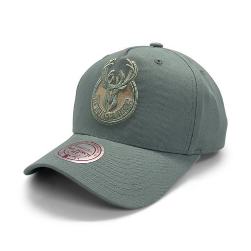 [198293014108] Mitchell & Ness Milwaukee Bucks Pro-Crown Seasonal Core Green OSFM