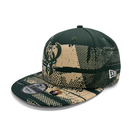 [198061455287] New Era Milwaukee Bucks 9Fifty Tip Off 25 Green/Beige OSFM