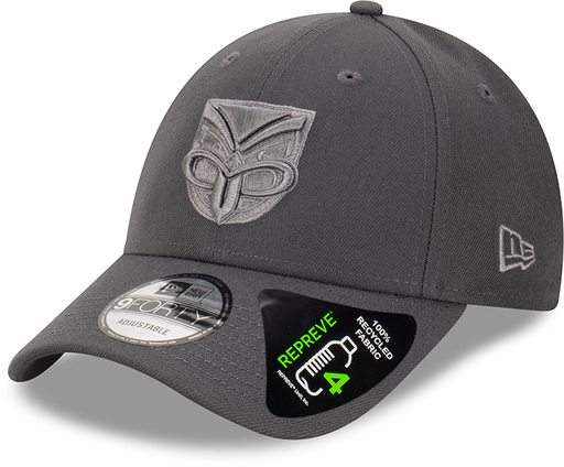[198059048651] New Era New Zealand Warriors 9Forty Repreve Graphite OSFM