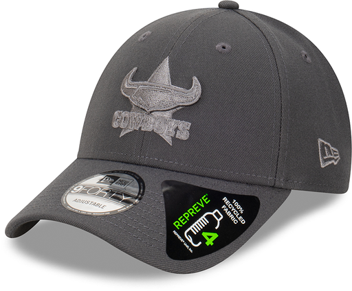 [198059048644] New Era North Queensland Cowboys 9Forty Repreve Graphite OSFM