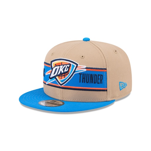 [197883890962] New Era Oklahoma City Thunder 9Fifty Draft 2024 Camel Khaki OSFM
