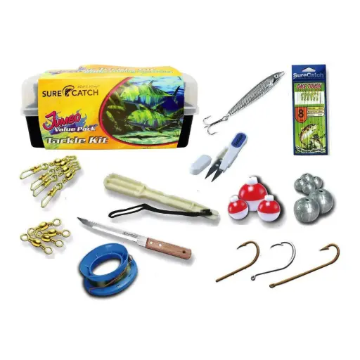 [8887113035370] SureCatch Jumbo Fishing Tackle Box | 200 Pieces
