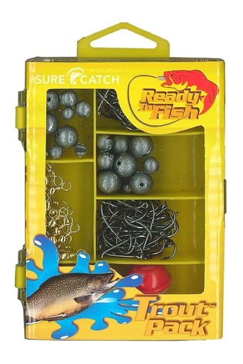 [8887113072658] SureCatch Trout Fishing Tackle Box | 143 Pieces