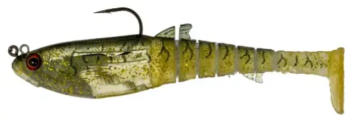 [8887113565099] Zerek Jighead Rigged Flat Shad X Lure | 130mm 28g | Dark Ale
