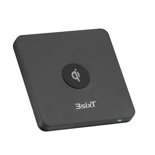 [9318018148128] 3SIXT Wireless Charger for Apple & Android | Black | 7.5W / 10W Fast Charge