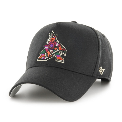 [197172918285] 47 Brand Arizona Coyotes NHL MVP DT Snapback Black/Team OSFM H-MPDTP21WBP-BK