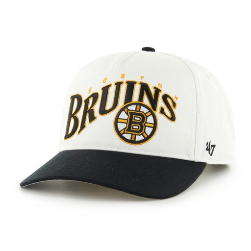 [196505542890] 47 Brand Boston Bruins NHL Hitch White Wave OSFM H-WAVEH01GWP-WH