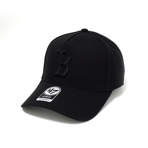 [193676696124] 47 Brand Boston Red Sox MLB MVP DT Snapback Black/Black OSFM B-MPDTP02WBP-BK
