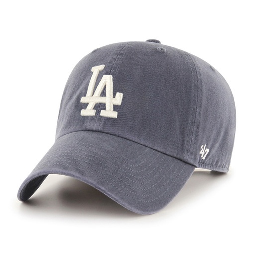 [195000613081] 47 Brand Los Angeles Dodgers Clean Up Cloth Strap Vintage Navy OSFM