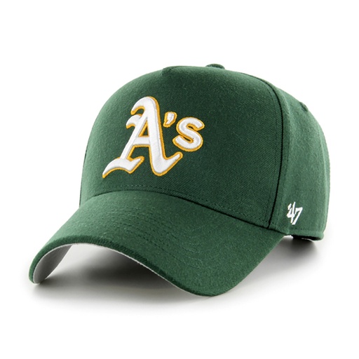[196505372534] 47 Brand Oakland Athletics MLB MVP DT Snapback Dark Green OSFM B-MPDTP18WBP-DGB