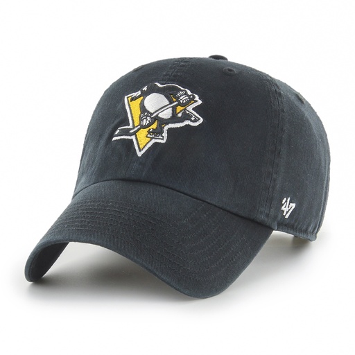 [195000527593] 47 Brand Pittsburgh Penguins NHL Clean Up Black OSFM H-RGW15GWS-BKG