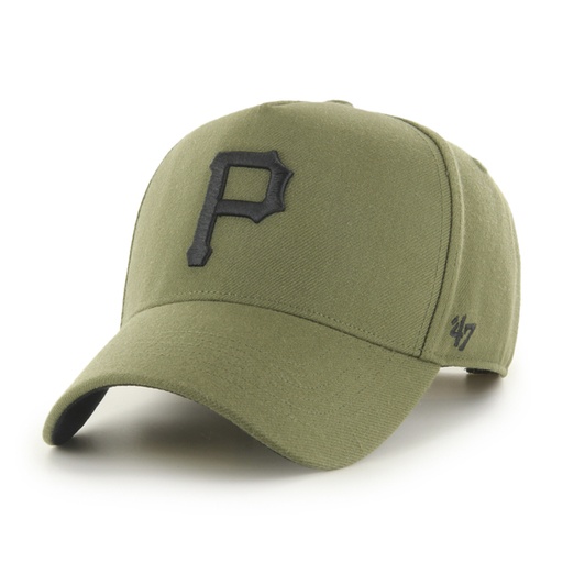 [195000596100] 47 Brand Pittsburgh Pirates MLB MVP DT Snapback Sandalwood OSFM B-REPDT20WBP-SWA