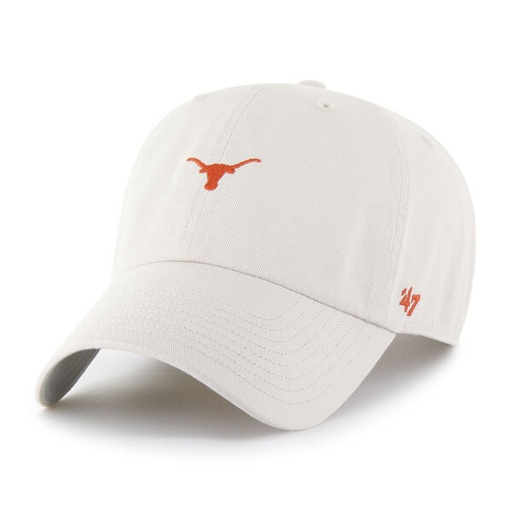 [198589491064] 47 Brand Texas Longhorns Clean Up Base Runner Bone/Burnt Orange OSFM