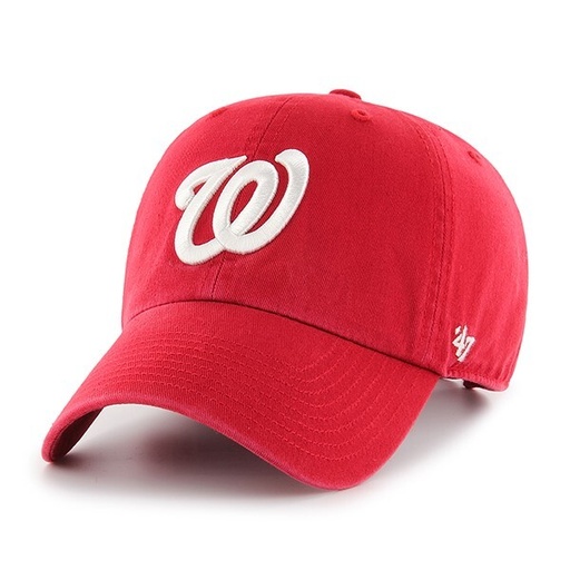[190182494084] 47 Brand Washington Nationals Clean Up Cloth Strap Red OSFM