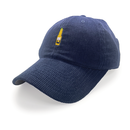 [9358517025346] American Needle Corona Micro Embroidery Corduroy Slouch Navy OSFA ACOR832 -NVY-OSFA