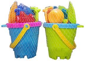 Beach Gear - Large Round Beach Set Bucket & Spade