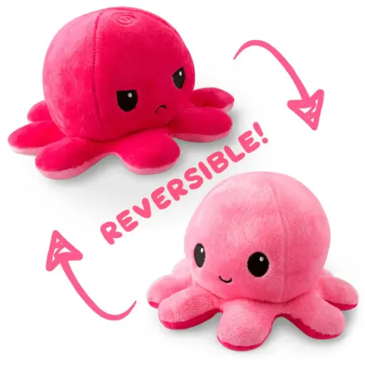 [9340457033277] Mini Mates Jellyfish Medium Plush | 19cm| Mini Mates (Red/Pink)