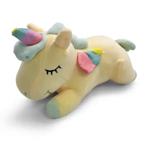[9340457032652] Mini Mates Sleepy Unicorn Large Plush |  27cm (Yellow)