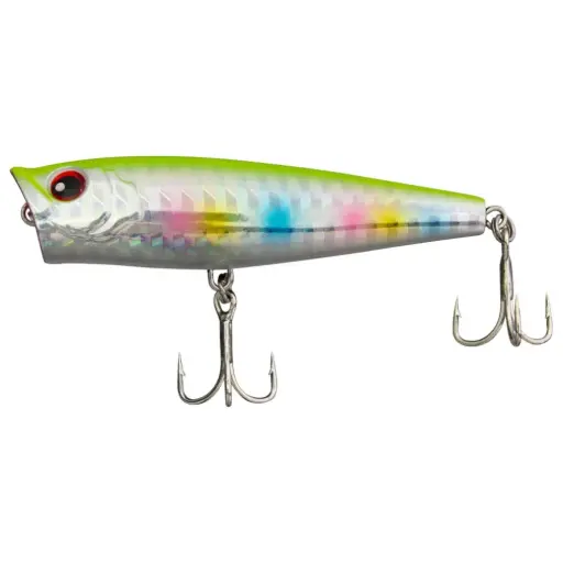 [8887113478627] FishArt Dynamite Topwater Popper Fishing Lure | 68mm 7g | Yellow Candy