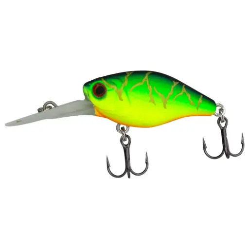 [8887113477996] FishArt Fat Boy Floating Crankbait Fishing Lure | 38mm 4g | Fire Tiger