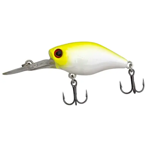 [8887113478054] FishArt Fat Boy Floating Crankbait Fishing Lure | 38mm 4g | Yellow Pearl