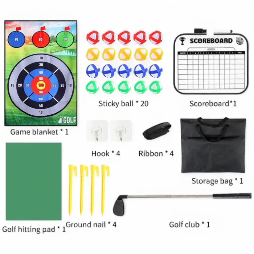 Golf Chipping Game Mat Set_106