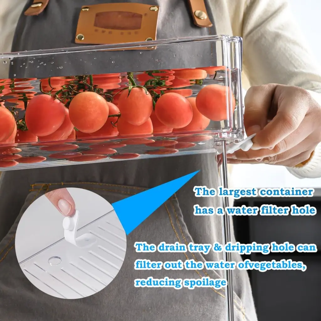 What You Need - 10 Pack Stackable Fridge Organizer w Lids