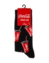 Foot-ies Coca-Cola Organic Cotton Socks Coke Summer Cup Black Size 8 to 13_14616