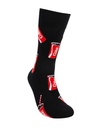 Foot-ies - Foot-ies Coca-Cola Organic Cotton Socks Coke Summer Cup Black Size 8 to 13