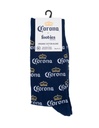 Foot-ies Corona Organic Cotton Socks Corona Logo Navy Size 8 to 13_14618