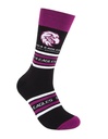 Foot-ies - Foot-ies NRL Manly Sea Eagles Organic Cotton Socks Stripes Black/Maroon/White Size 8 to 13
