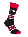 Foot-ies - Foot-ies NRL The Dolphins Organic Cotton Socks Stripes Black/Red/White Size 8 to 13