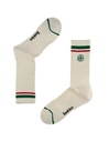 Foot-ies Victoria Bitter 2 Pack Sneaker Socks VB Logo Black & Cream Size 8 to 13_14655